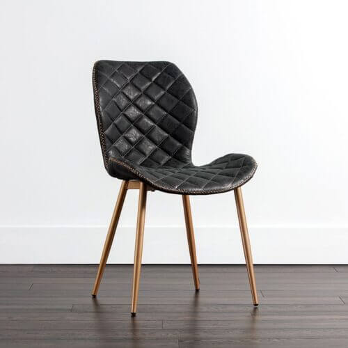 SUNPAN Lyla Dining Chair Champagne Gold Antique Black 104220 SET of Two Toronto