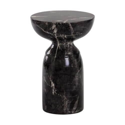 SUNPAN Goya End Table Marble Look Black 105012 Toronto