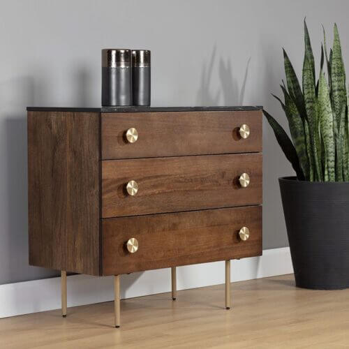 SUNPAN Keely Dresser Black Marble 105768 Ottawa