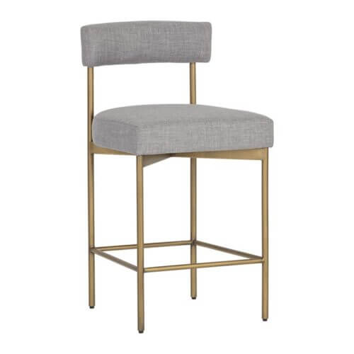 SUNPAN Seneca Counter Stool Antique Brass Arena Cement 106061 Toronto