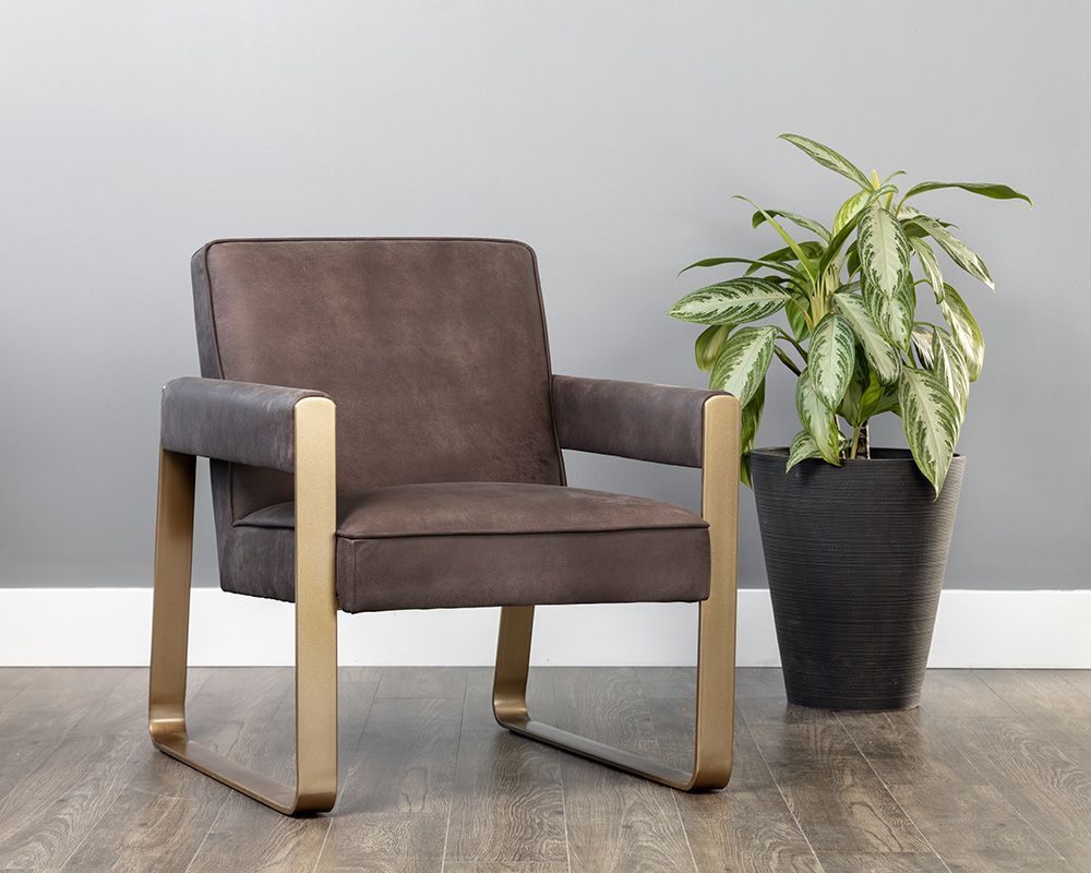 SUNPAN Gale Lounge Chair Lux Brass 106127 Ottawa