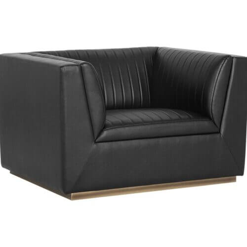 SUNPAN Bradley Armchair Vintage Black 106136 Montreal