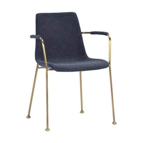 SUNPAN Hathaway Dining Armchair Belfast Navy 106202 Montreal