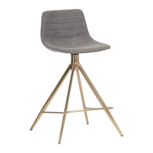 SUNPAN Andres Swivel Counter Stool Belfast Koala Grey 106211 Brampton