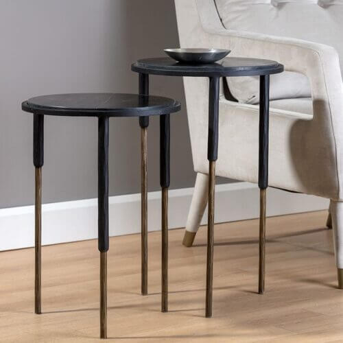 SUNPAN Kyrie Nesting Side Tables set Of 2 106291 Halifax