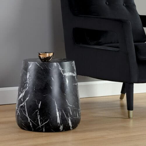 SUNPAN Aries Side Table Marble Look 106403 Halifax