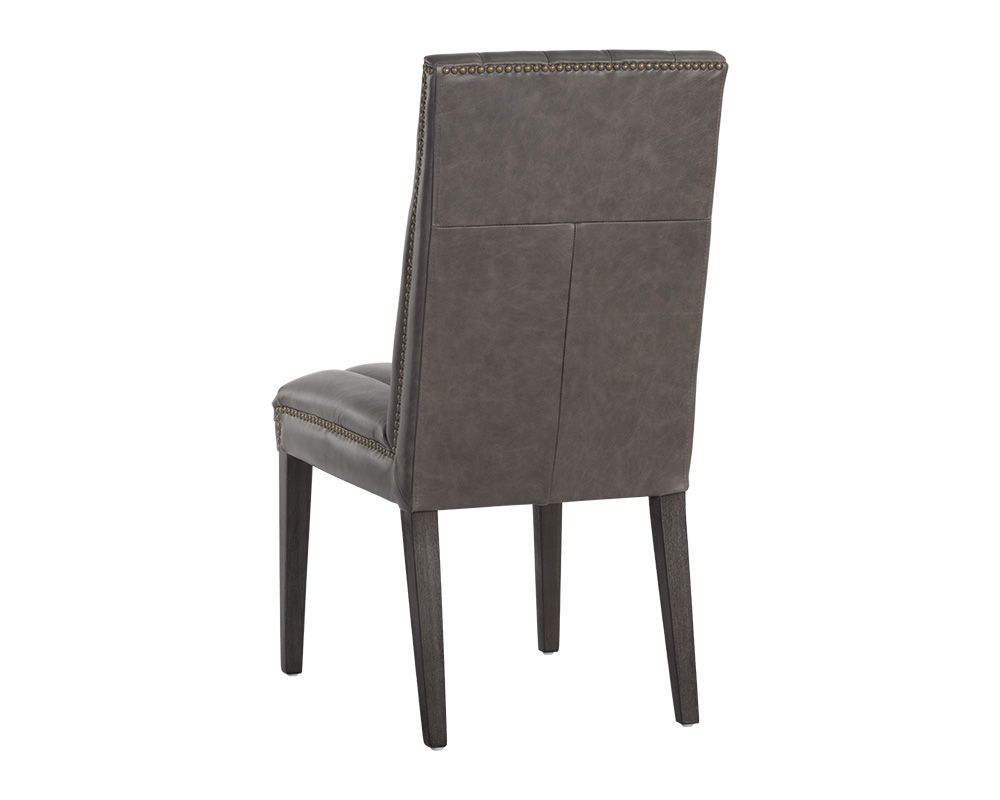 SUNPAN Heath Dining Chair Marseille Concrete Leather SET OF TWO 106567 Halifax