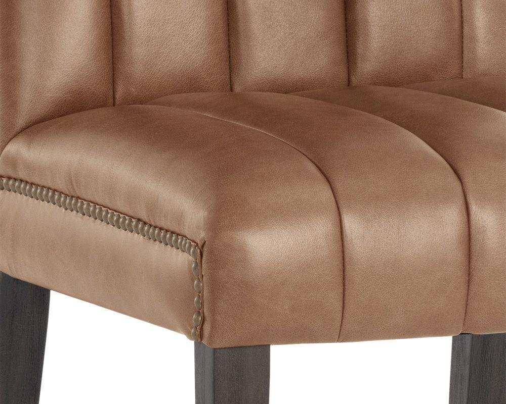 SUNPAN Heath Dining Chair Marseille Camel Leather SET OF TWO 107082 WINNIPEG