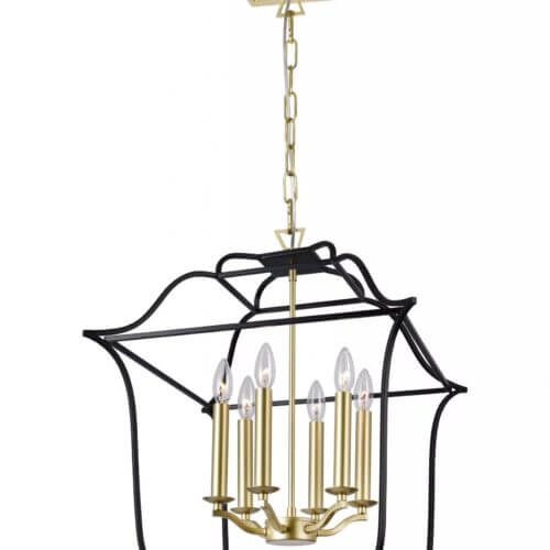 CWI LIGHTING TUDOR 6-LIGHT CHANDELIER 1223P20-6-602 Halifax