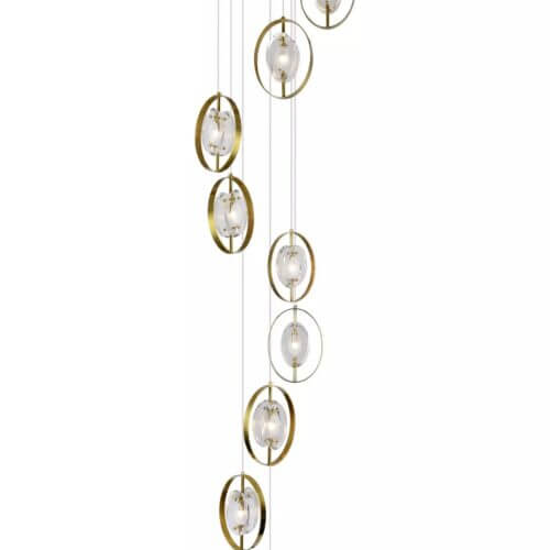 CWI LIGHTING IRIS 9-LIGHT CHANDELIER 1224P24-9-625 Halifax