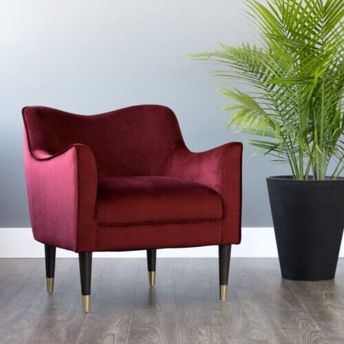 SUNPAN Bow Lounge Chair Burgundy Sky 103978 Montreal