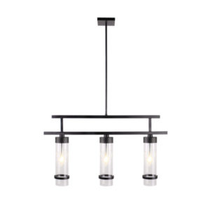 LUMIRAMA EDINBURGH Linear Chandelier 1989-03-BLK Brampton