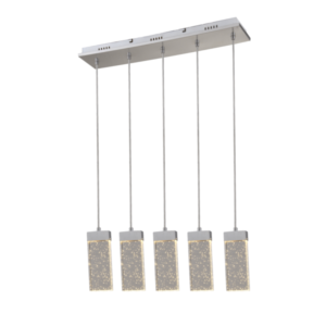 LUMIRAMA AQUADEL LED Pendant Linear Chandelier 3075-05-CHR Ottawa
