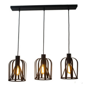 LUMIRAMA CAPANNA Pendant Linear Chandelier 3264-03-BLK Halifax
