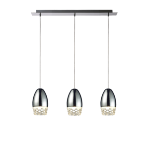 LUMIRAMA PINWHEEL Linear Chandelier 3348-03-CHR Montreal