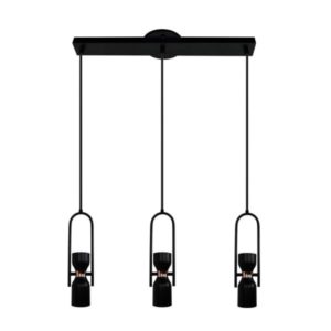 LUMIRAMA MICROTECH Pendant Linear Chandelier 3584-03-BLK Ottawa