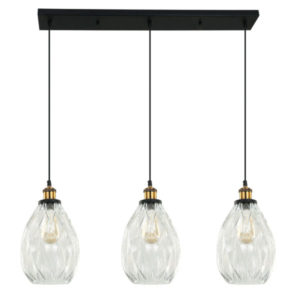 LUMIRAMA VERRONO Linear Chandelier 3611-03-CLE Halifax