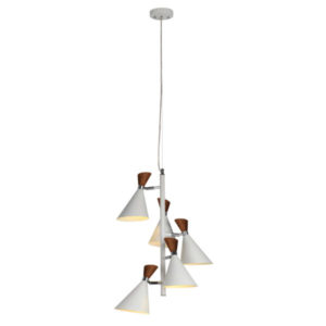 LUMIRAMA MELANIÄ 5 light Chandelier 3828-05-WHT Montreal