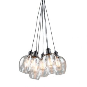 ARTCRAFT LIGHTING CLEARWATER 7 LIGHT CORD CHANDELIER AC10737BK Montreal
