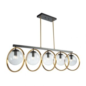 ARTCRAFT LIGHTING LUGANO 5 LIGHT ISLAND PENDANT AC10896VB Collingwood
