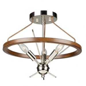 ARTCRAFT LIGHTING ABBEY 3 LIGHT SEMI FLUSH AC11553PN Quebec City