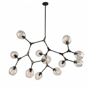 ARTCRAFT LIGHTING Organic Chandelier JA14022BK Collingwood