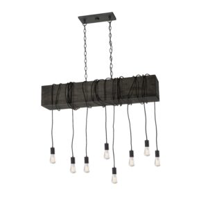 ARTCRAFT LIGHTING Farmhouse Island Light AC11508BK Montreal