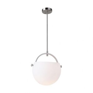 ARTCRAFT LIGHTING SINGLE OPAL GLASS PENDANT AC10080SN Ottawa