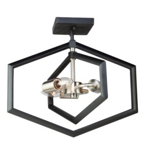 ARTCRAFT LIGHTING PRESTON 3 Light Semi Flush Mount AC10993NB Windsor