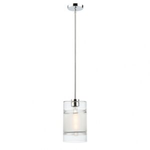 ARTCRAFT LIGHTING SINGLE CLEAR FROSTED PENDANT AC11620PN Barrie