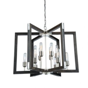 ARTCRAFT LIGHTING GATEHOUSE 12 LIGHT CHANDELIER AC11652BN Burlington