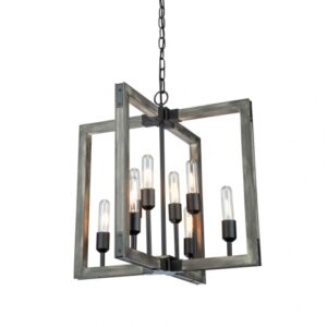 ARTCRAFT LIGHTING GATEHOUSE 8 LIGHT CHANDELIER AC11658BK Huntsvillle