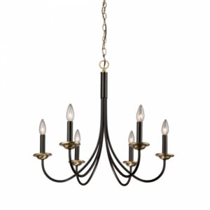 ARTCRAFT LIGHTING Wrought Iron Chandelier AC1786VB Collingwood