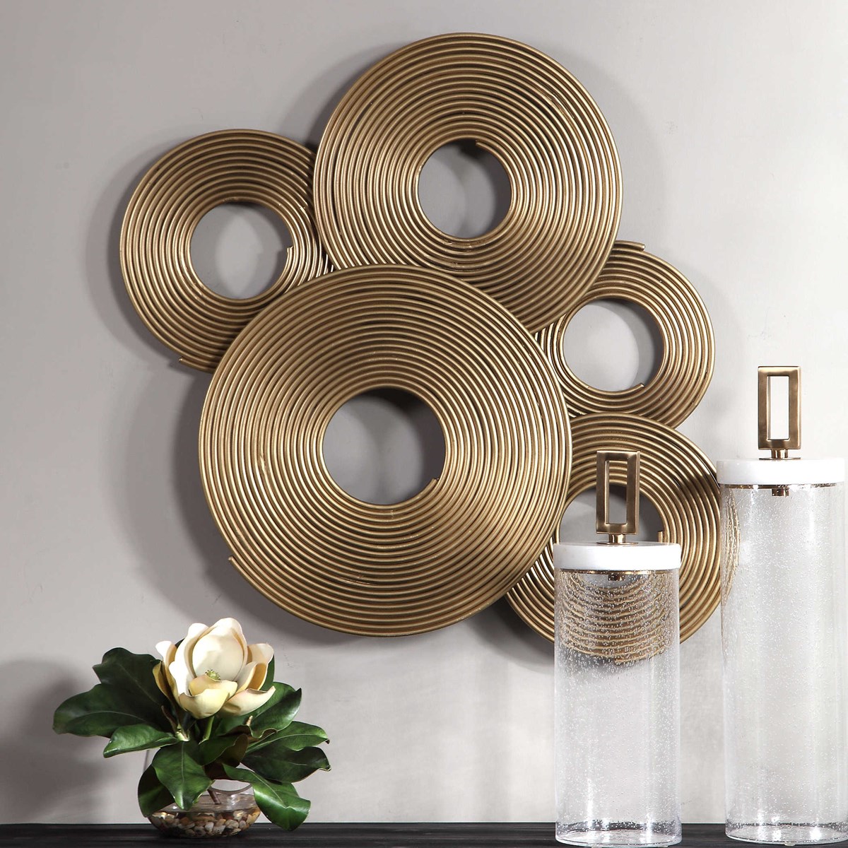 Uttermost Ahmet Gold Rings Wall Decor 04201 Caledon
