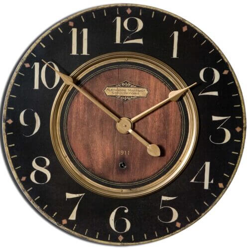 UTTERMOST ALEXANDRE MARTINOT 23" WALL CLOCK 06026 Calgary