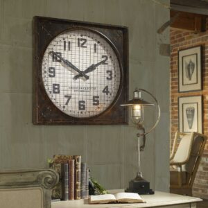 UTTERMOST WAREHOUSE WALL CLOCK WITH GRILL 06083 Winnipeg