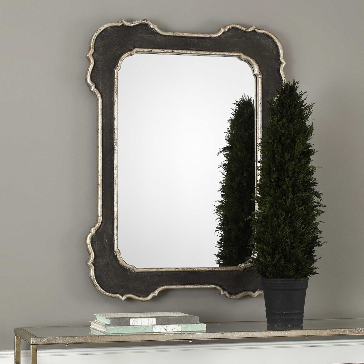 Uttermost Bellano Aged Black Mirror 09386 Fredericton