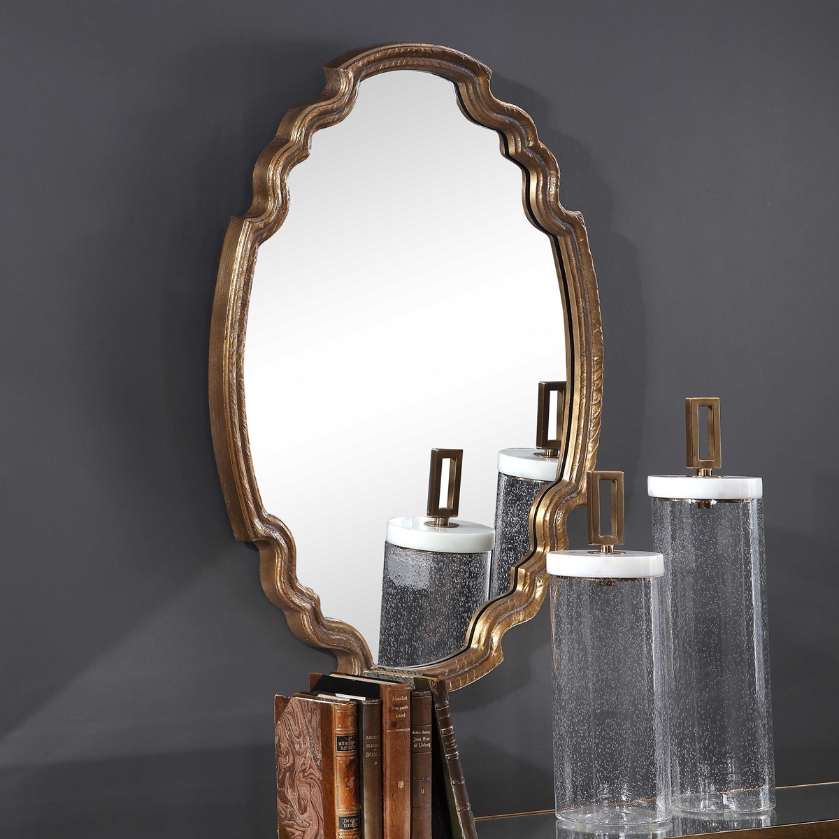Uttermost Ariane Gold Oval Mirror 09584 Fredericton