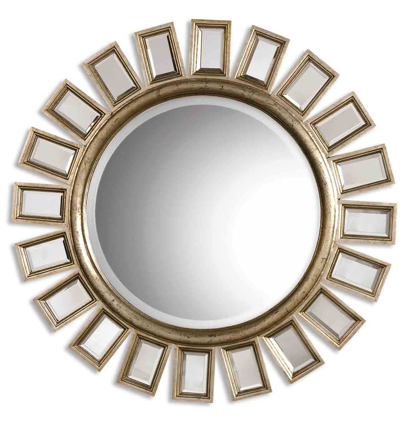 Uttermost Cyrus Round Silver Mirror 14076 B windsor