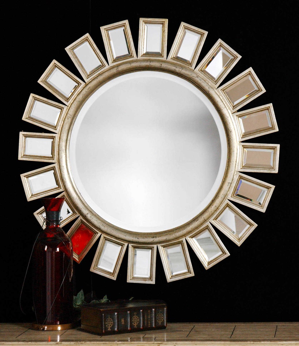 Uttermost Cyrus Round Silver Mirror 14076 B windsor