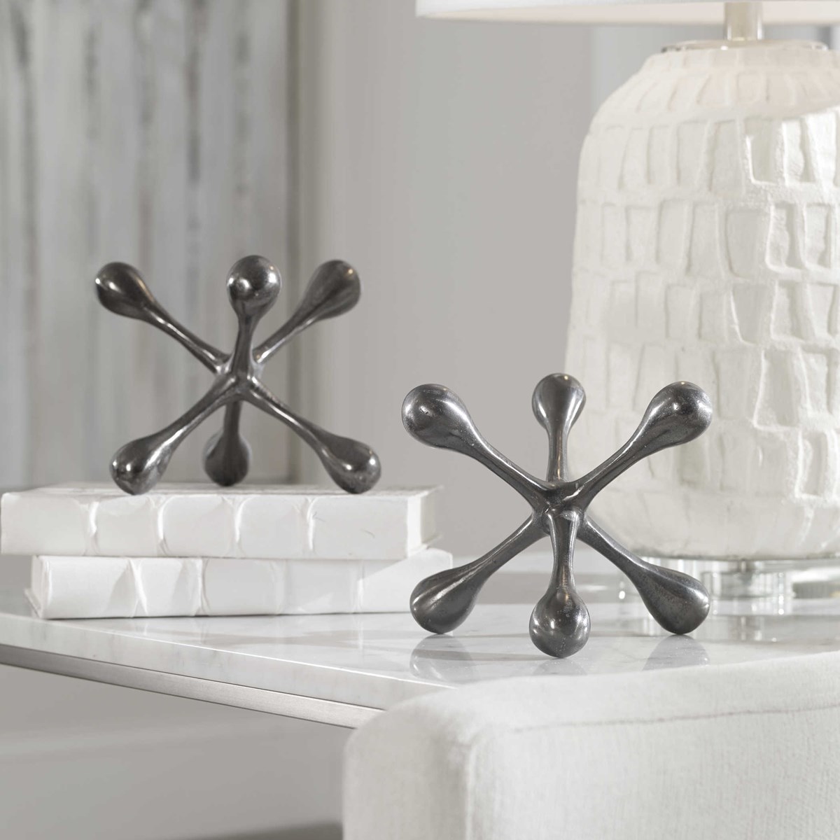 Uttermost Harlan Black Nickel Objects S/2 17690 kleinburg