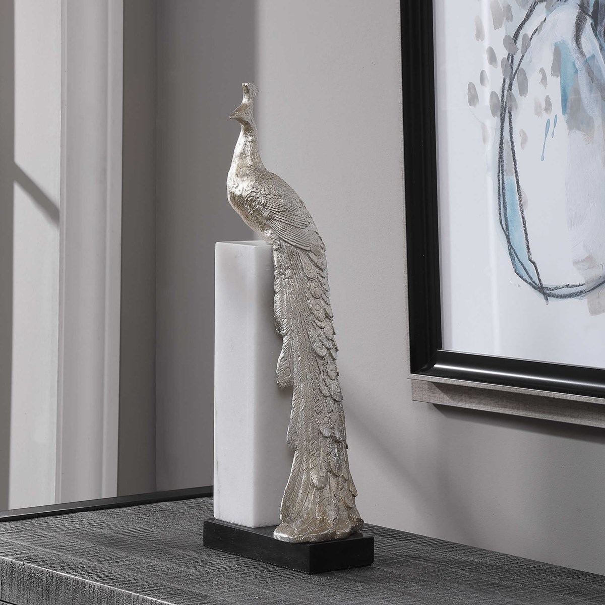Uttermost Overseer Peacock Sculpture 17874 vancouver