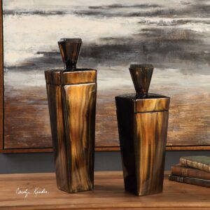 Uttermost Lisa Brown Steel Containers S/2 18590 mississauga