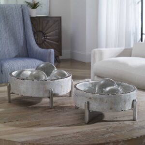 Uttermost Essie Pale Gray Bowls S/2 18731 montreal