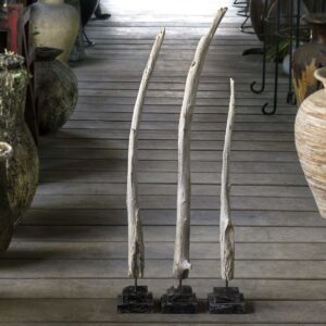 Uttermost Teak Branches Statues S/3 18767 quebec city