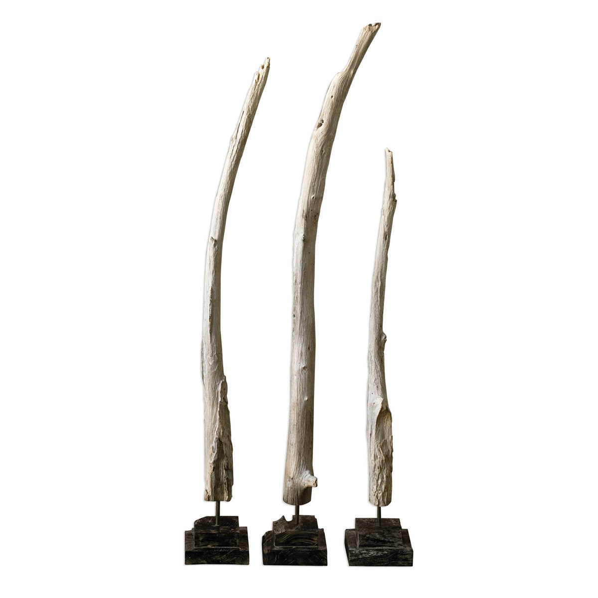 Uttermost Teak Branches Statues S/3 18767 quebec city