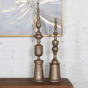 Uttermost Nalini Antique Gold Finials S/2 18847 ottawa