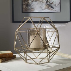 Uttermost Myah Geometric Gold Candleholder 18952 toronto