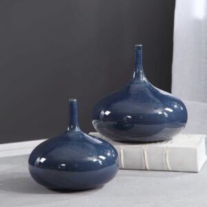 Uttermost Zayan Blue Vases S/2 18988 montreal