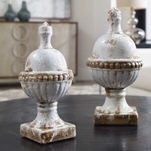 Uttermost Sini Ceramic Finials Set/2 19231 winnpeg